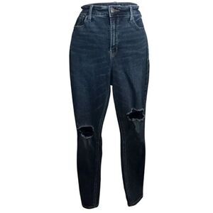 OLD NAVY ROCKSTAR SKINNY DISTRESSED JEANS DK.BLUE SZ.12 EUC.